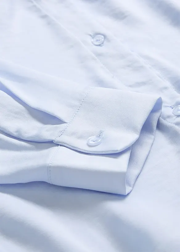 Overhemdblouse van soepel satijn, bonprix