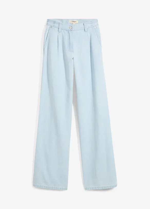 Jeans wide leg, mid waist, super soft, bonprix