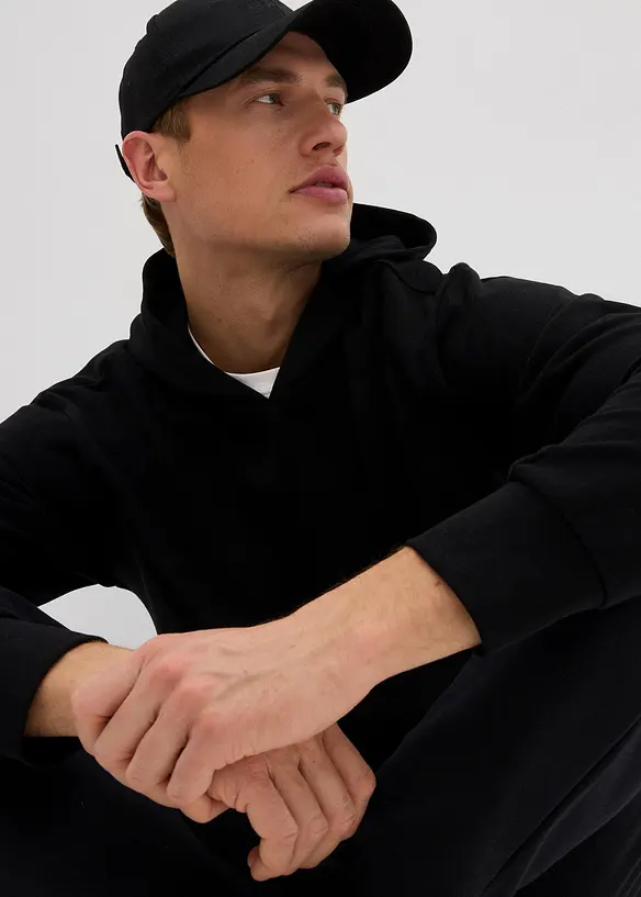 Sweater met capuchon, loose fit, bonprix