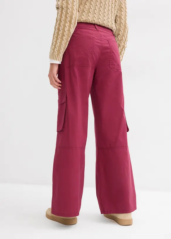 Cargo broek van katoen met stretch, bonprix