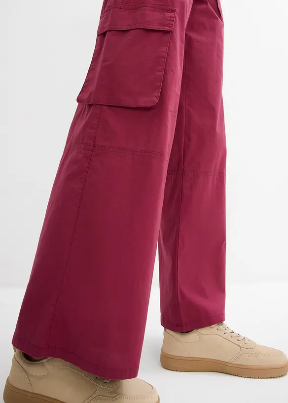 Cargo broek van katoen met stretch, bonprix