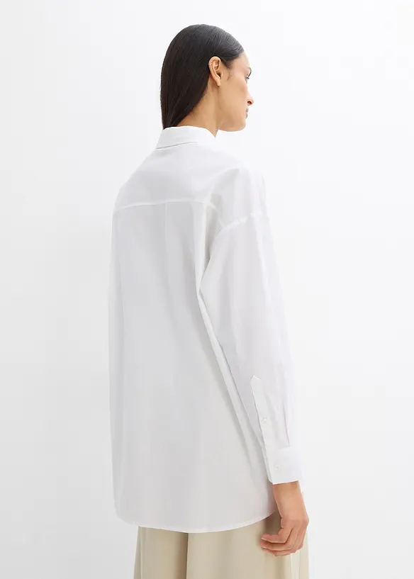 Lange blouse van katoen, bonprix