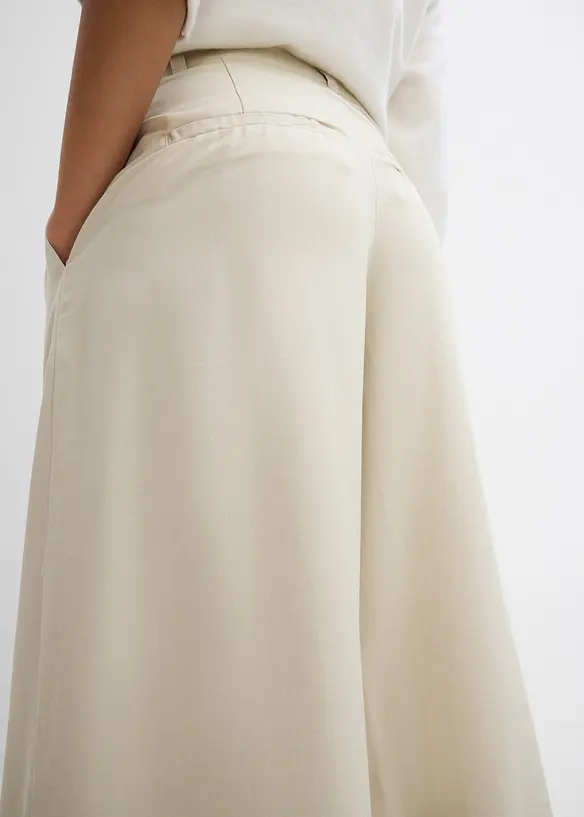 Twill broek van soepelvallend lyocell, bonprix