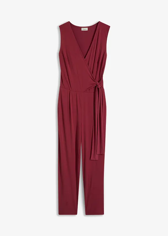 Jersey jumpsuit met knoopdetail, bonprix