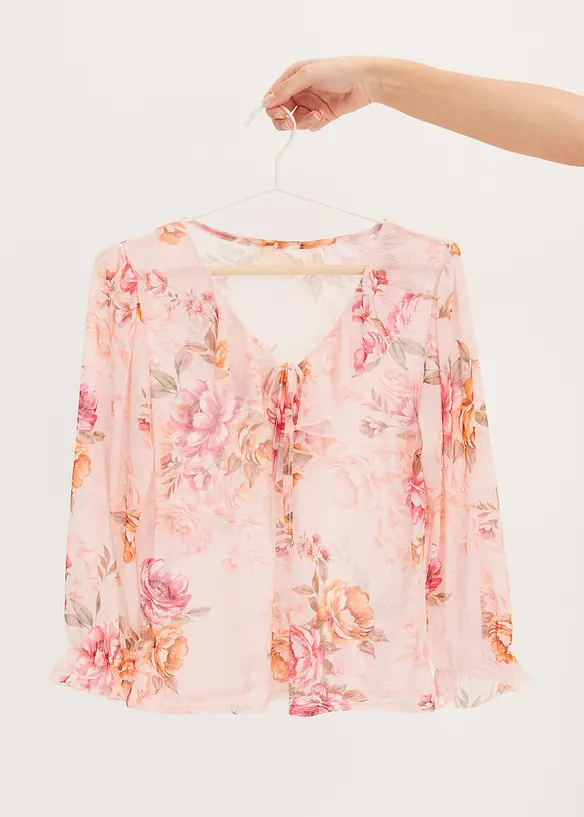 Longsleeve van mesh, bonprix