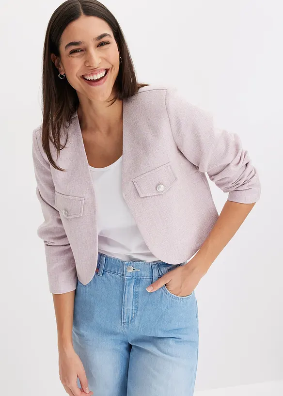 Korte blazer van bouclé, bonprix