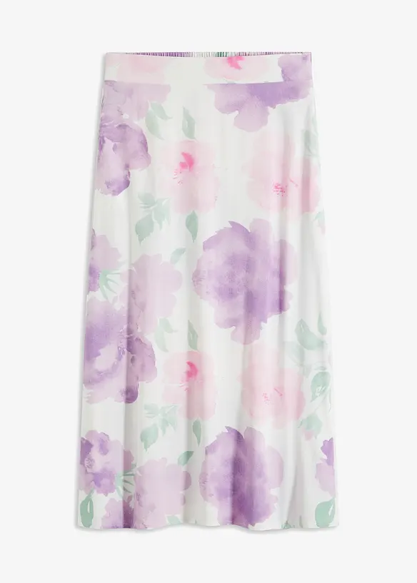 Gedessineerde maxi rok met comfortabele band, bonprix