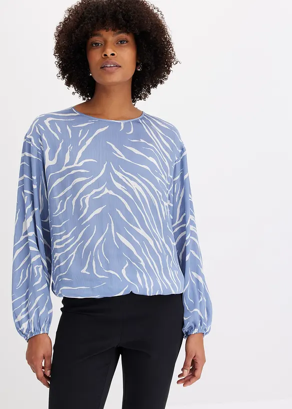 Gedessineerde tuniek van satijn, bonprix