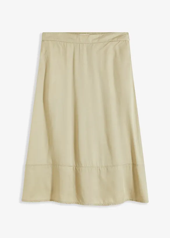 Midirok van lyocell met elastisch tailleband, bonprix