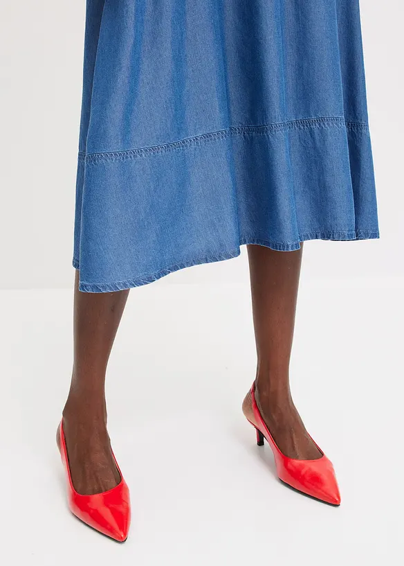 Midirok van lyocell met elastisch tailleband, bonprix