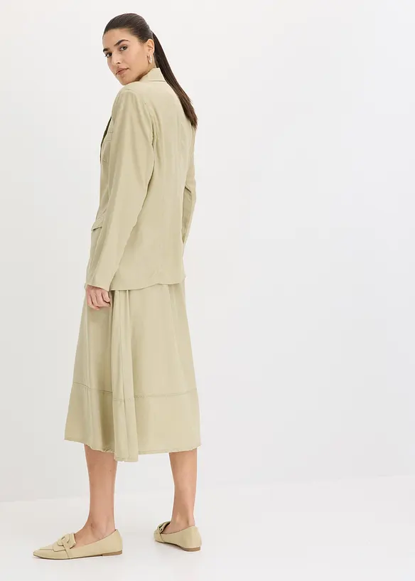 Midirok van lyocell met elastisch tailleband, bonprix