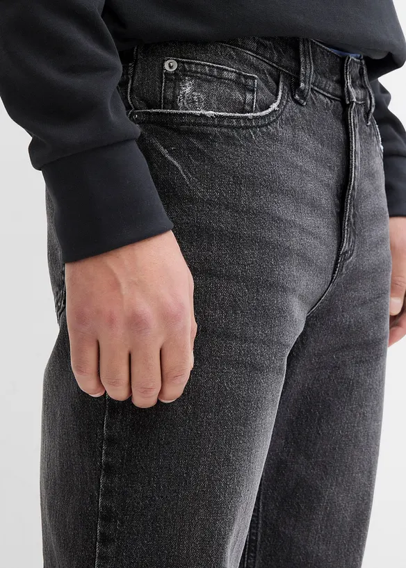 Klassieke stretch jeans, tapered en cropped, bonprix