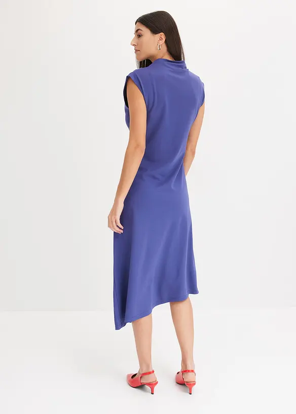 Midi jurk met asymmetrische zoom, bonprix