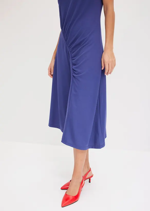 Midi jurk met asymmetrische zoom, bonprix