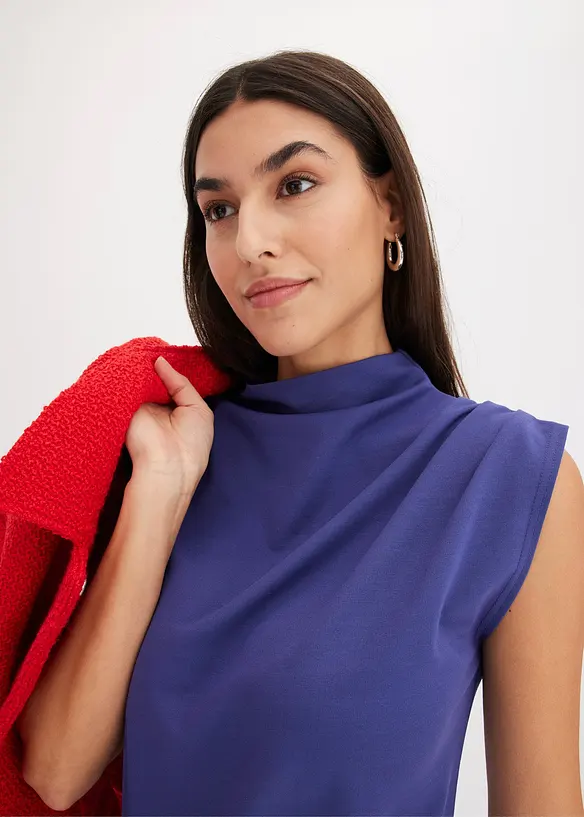 Midi jurk met asymmetrische zoom, bonprix