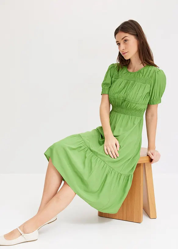 Midi jurk van zachte viscose-mix, bonprix