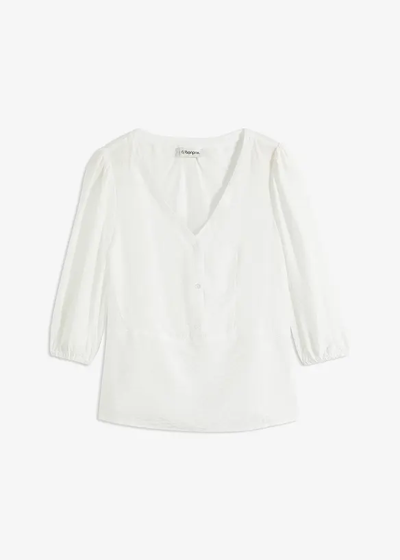 Blouse van fijne viscosemix, bonprix