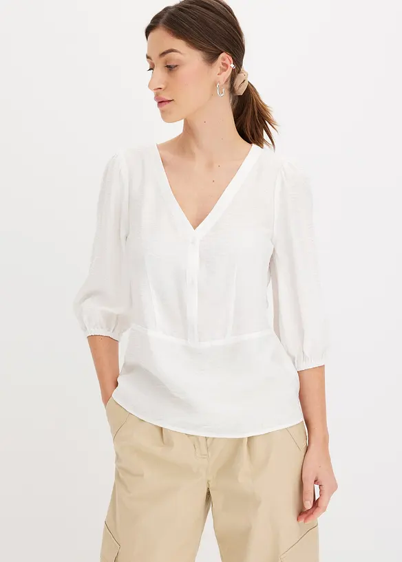Blouse van fijne viscosemix, bonprix