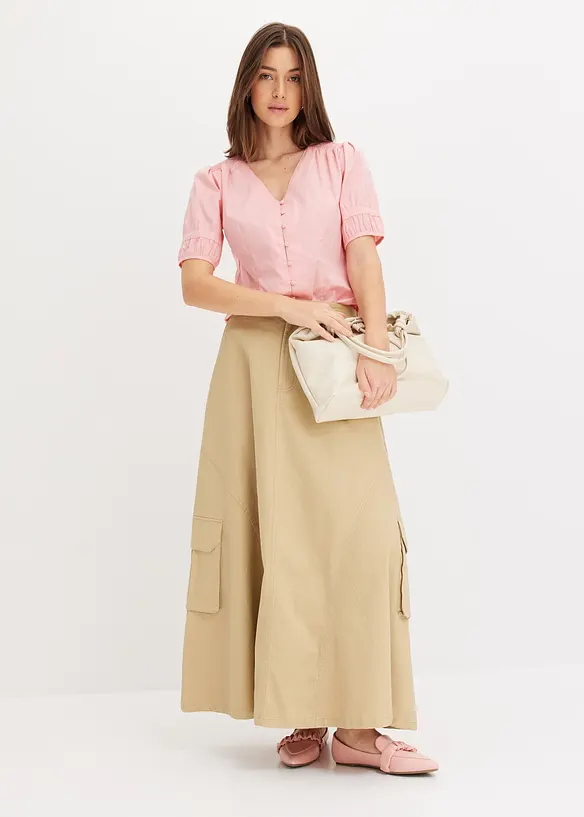 Blouse met pofmouwen, bonprix