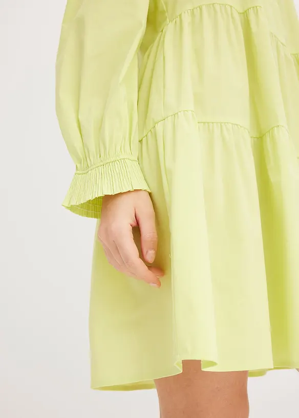 Mini jurk met volants, bonprix