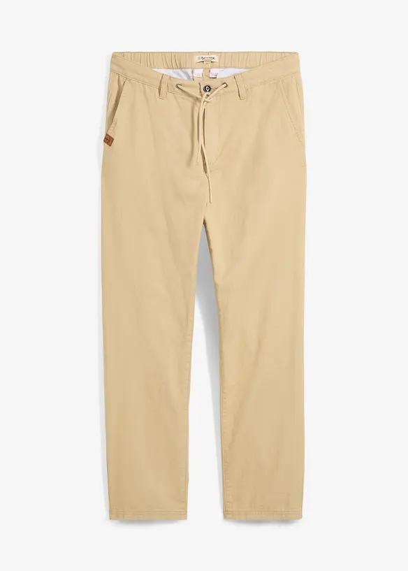 Relaxed fit chino van puur katoen, straight, bonprix
