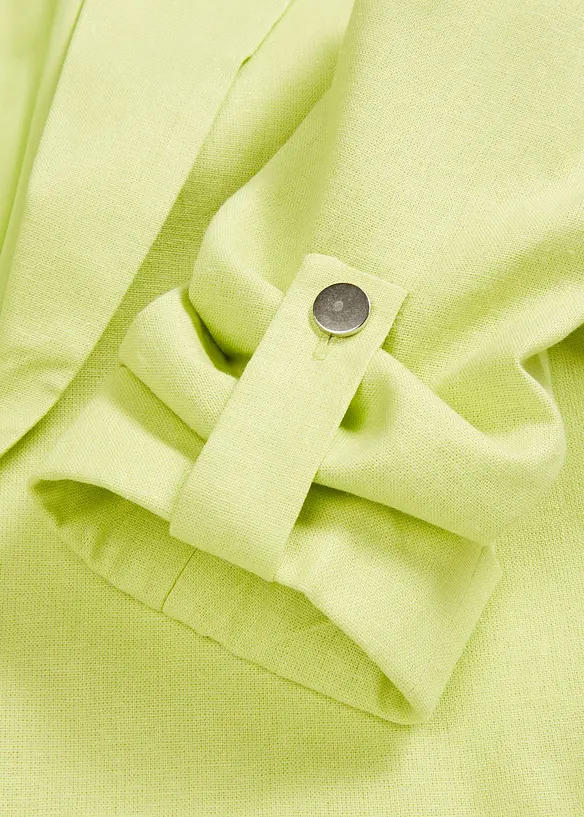 Linnen blazer met gerimpelde mouwen, bonprix