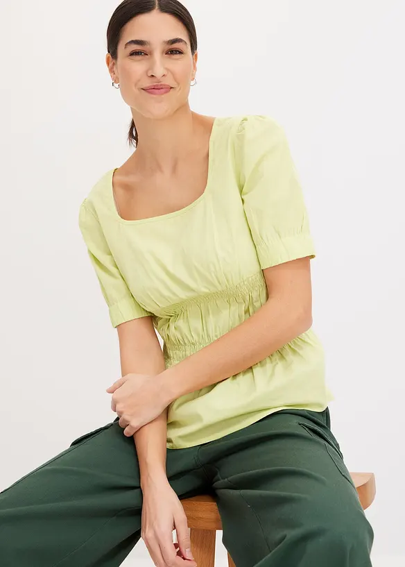 Blousetop van puur katoen, bonprix