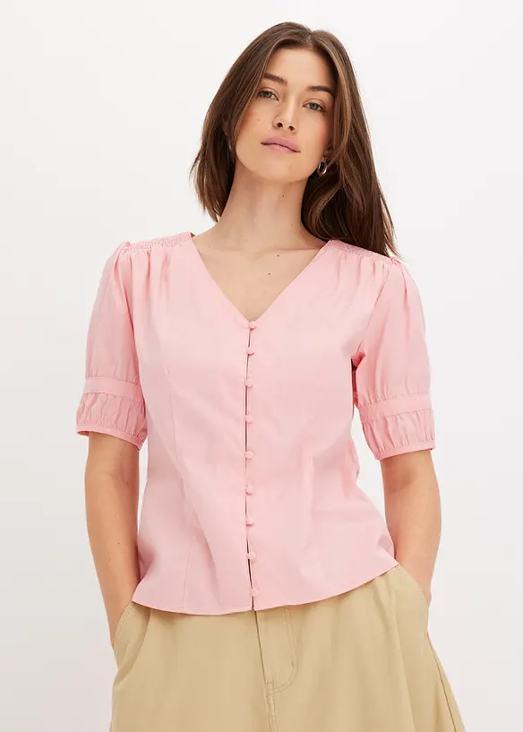 Blouse met pofmouwen, bonprix