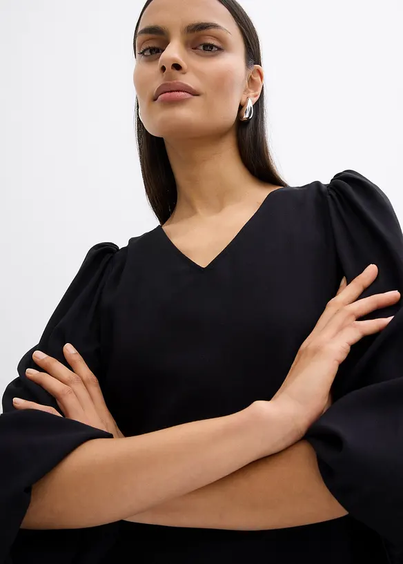 Midi jurk in een soepele viscose-mix, bonprix