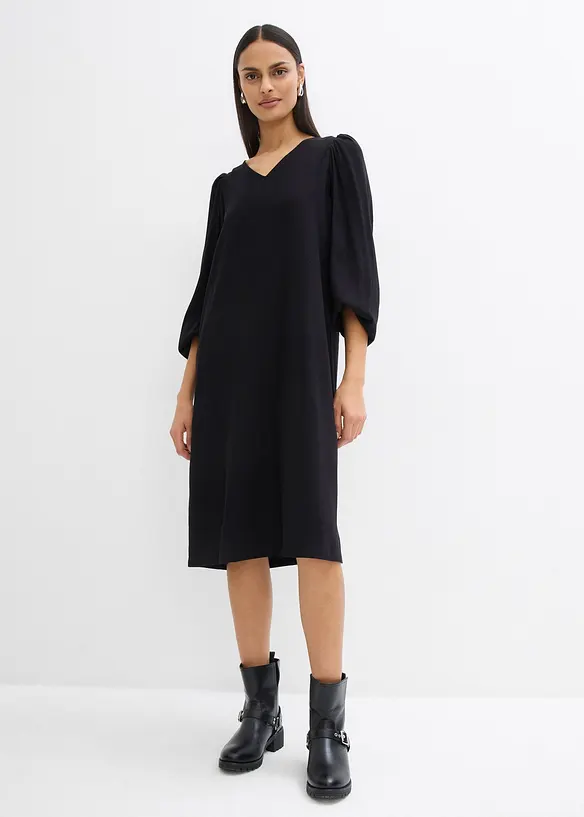 Midi jurk in een soepele viscose-mix, bonprix