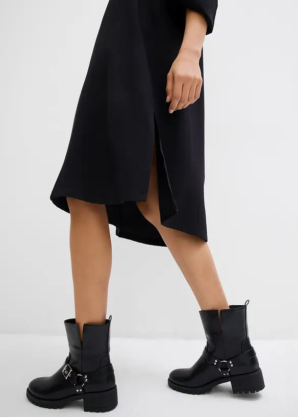 Midi jurk in een soepele viscose-mix, bonprix