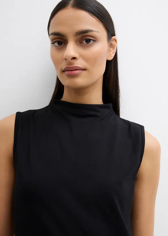 Top van elastische katoenmix, bonprix
