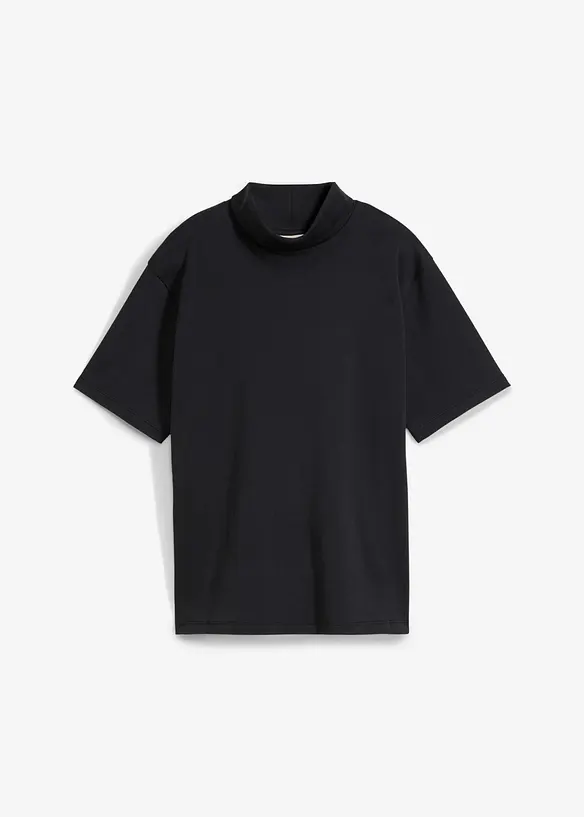 Shirt met col van biologisch katoen, bonprix
