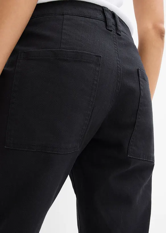 Twill broek van elastische katoenmix, bonprix