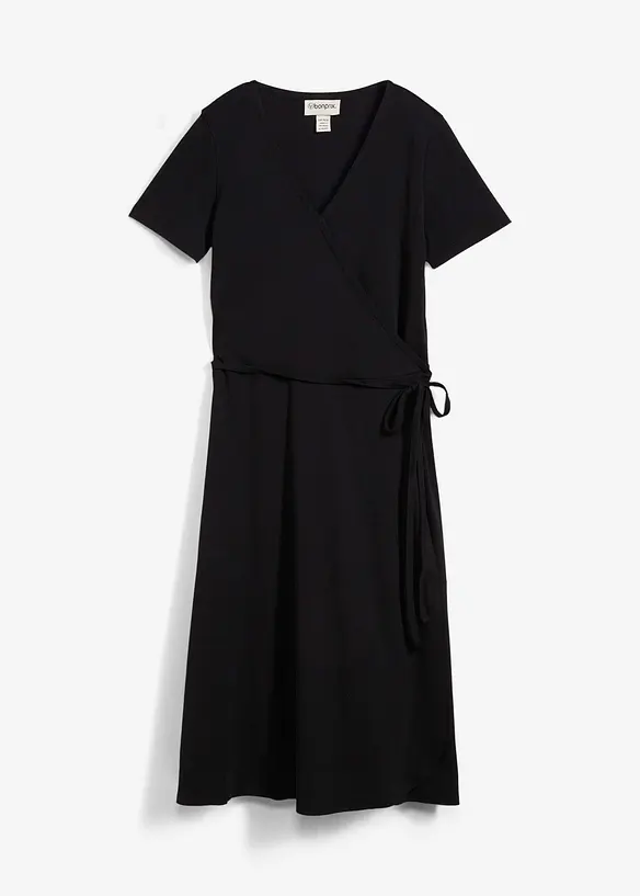 Jersey jurk met wikkeldetail, bonprix