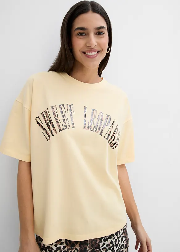 Oversized shirt van een zachte katoenmix, bonprix