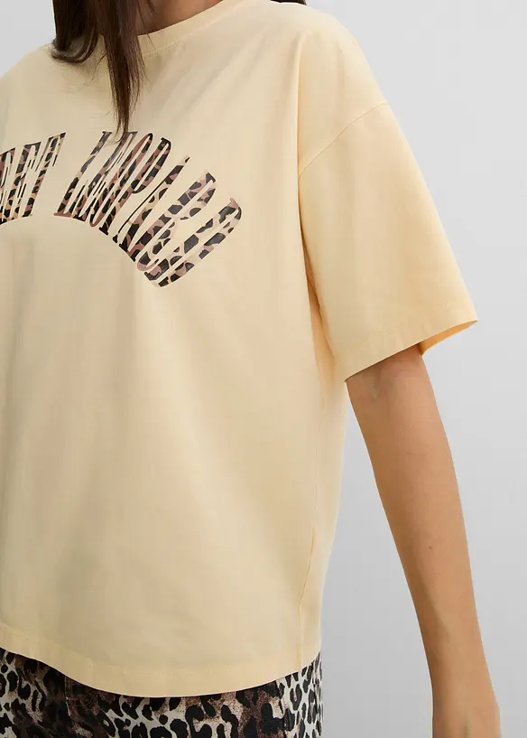 Oversized shirt van een zachte katoenmix, bonprix