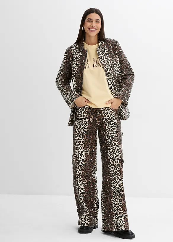 Oversized shirt van een zachte katoenmix, bonprix