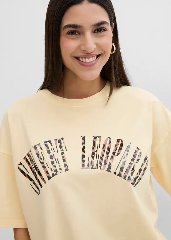 Oversized shirt van een zachte katoenmix, bonprix