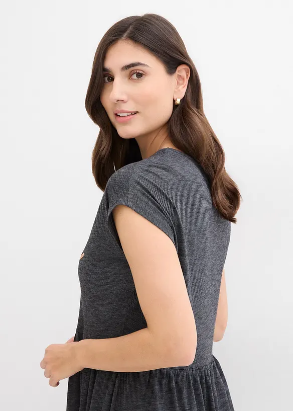 Gedessineerde shirtjurk van viscosemix, bonprix