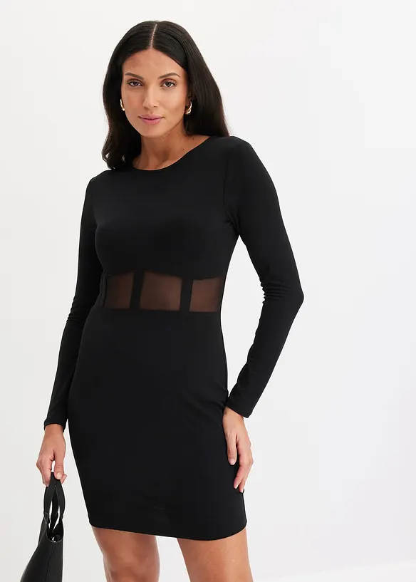 Accentuerende mini jurk, bonprix