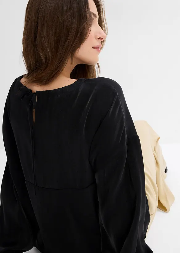 Oversized blouse in een viscose-mix, bonprix