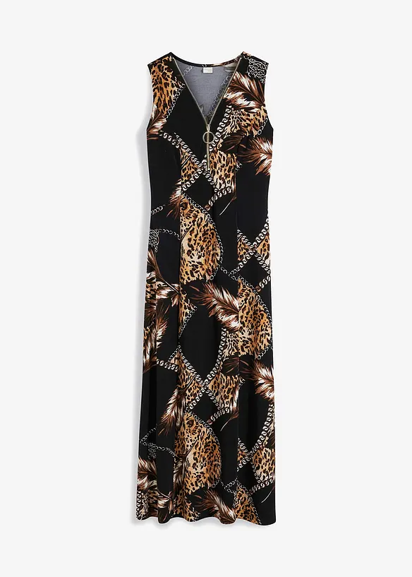 Maxi jurk met een diep decolleté, BODYFLIRT boutique