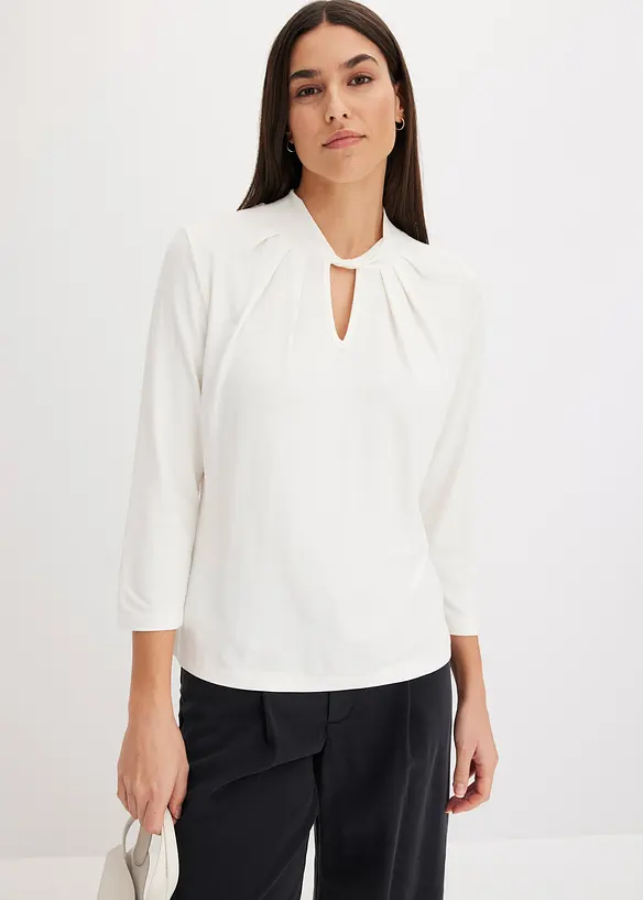Shirt met 3/4 mouwen en twist, bonprix