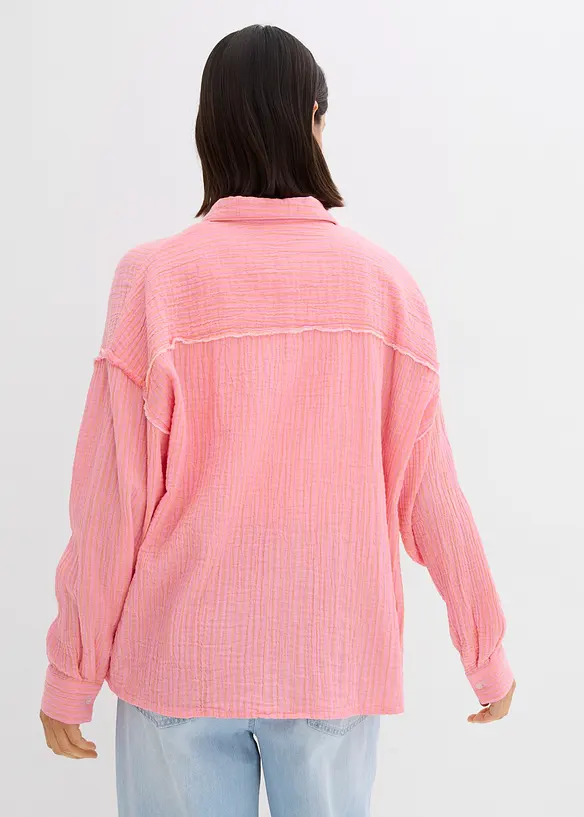 Overhemdblouse van mousseline, bonprix