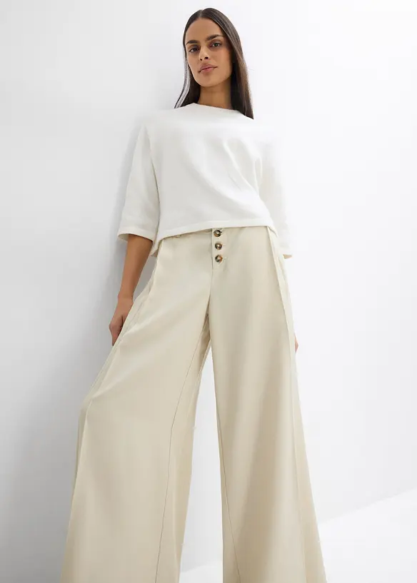 Twill broek van soepelvallend lyocell, bonprix