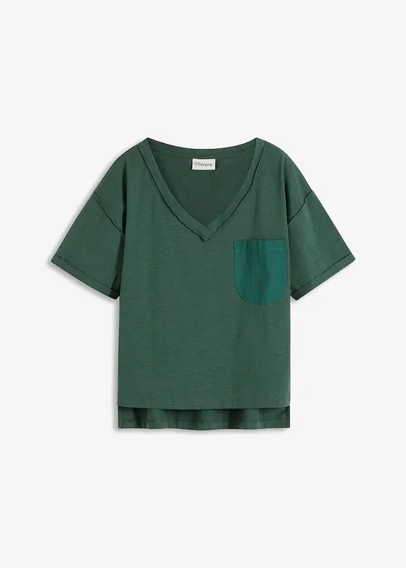 Oversized shirt van puur katoen, bonprix