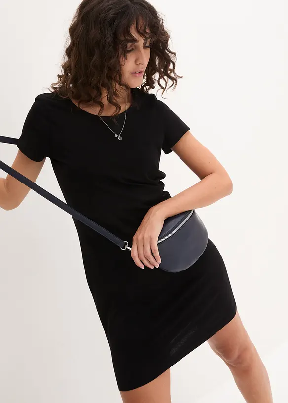 Jersey jurk met biologisch katoen en stretch, bonprix