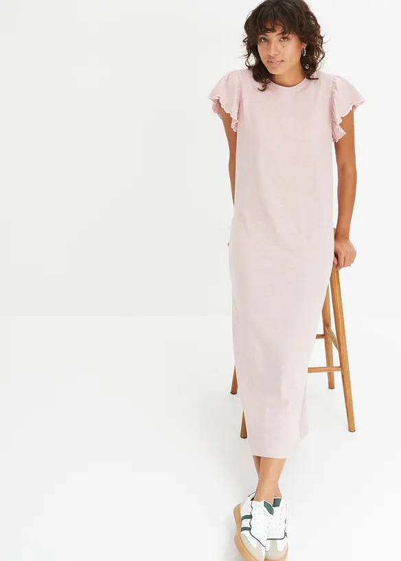 Midi jurk met vleugelmouwen, bonprix