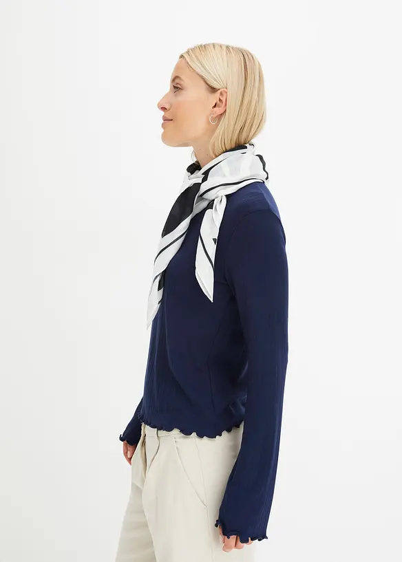 Geribde longsleeve, bonprix